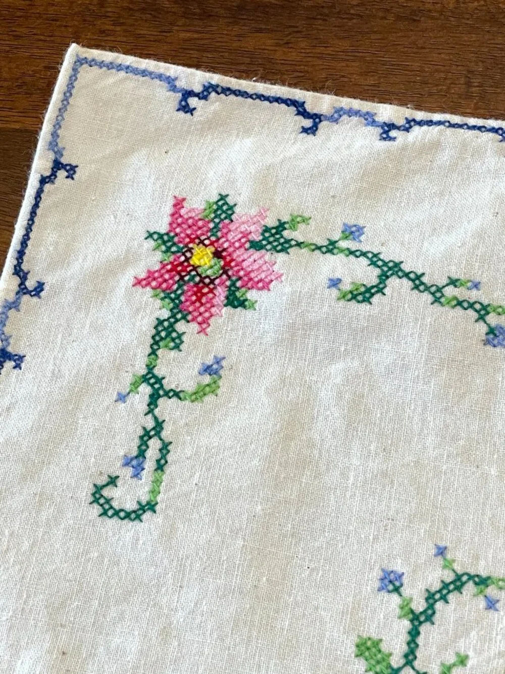Hand Crafted cross leaves rose